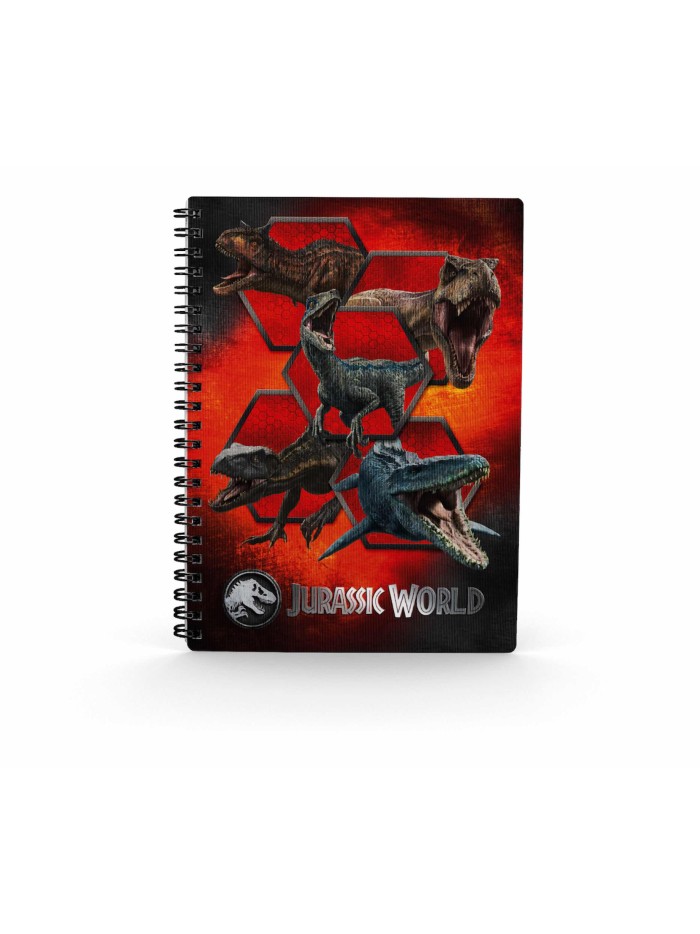 Libreta efecto 3d carnivorous jurassic world Libreta efecto 3d carnivorous jurassic world