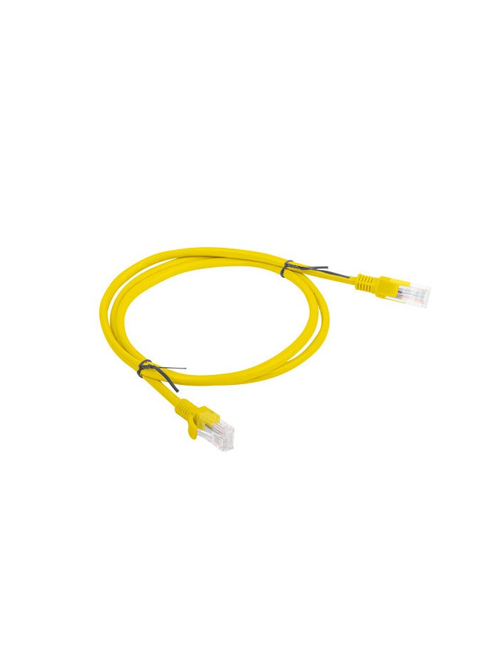 Latiguillo rj45 lanberg cat.6 utp 1m fluke passed amarillo Latiguillo rj45 lanberg cat.6 utp 1m fluke passed amarillo