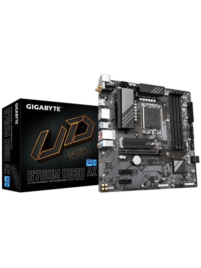 Placa base gigabyte b760m ds3h ax g12 1700 matx 4xddr5 Placa base gigabyte b760m ds3h ax g12 1700 matx 4xddr5