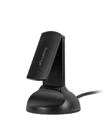 Adaptador red lanberg usb wifi ax3000 tri - banda 2x antenas internas