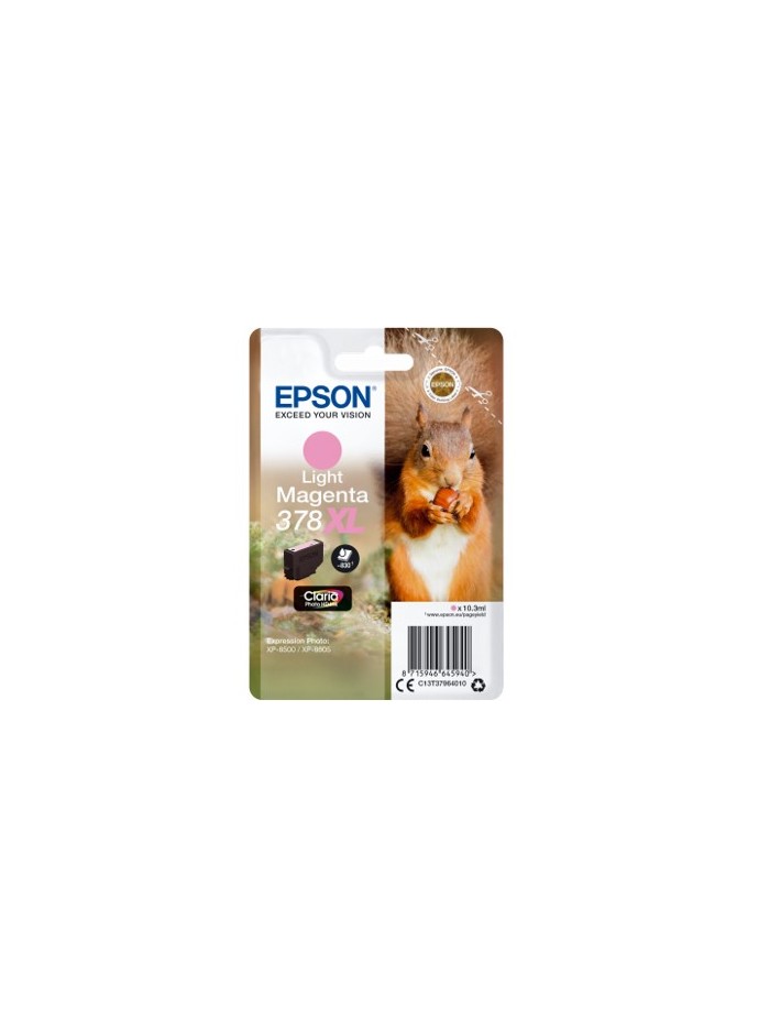 Cartucho tinta epson c13t37964010 singlepack light magenta 378xl claria photo hd ink ardilla