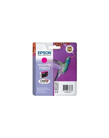 Cartucho tinta epson t0803 magenta 7.4ml stylus photo r265 - 285 - 360 - rx560 - 585 - 685 - colibri