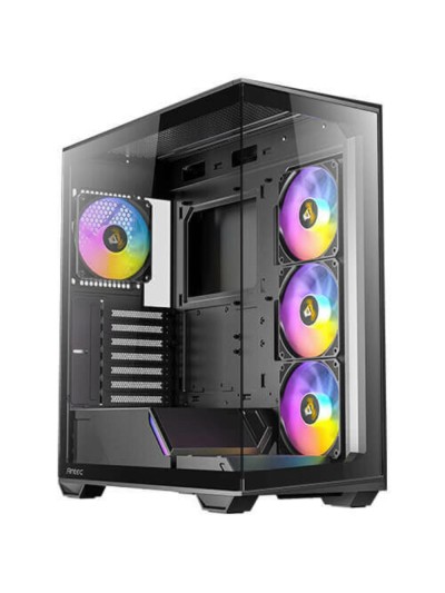 Caja ordenador gaming antec fishtank c3 argb atx vidrio negro