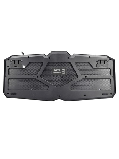 Set teclado y raton q-connect gaming con cable e iluminacion led color negro