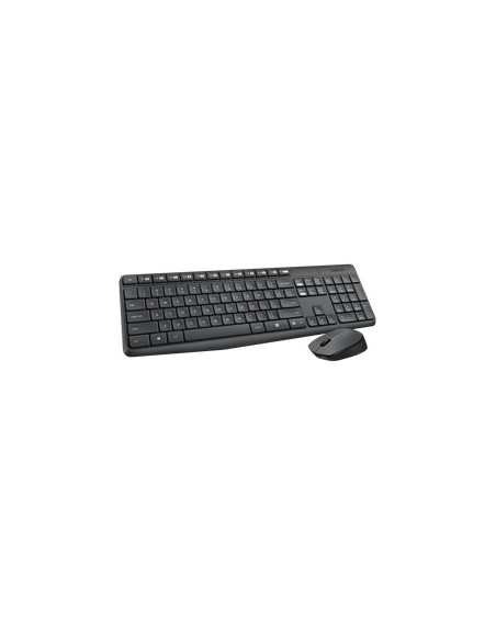 Teclado + mouse logitech mk235 wireless inalambrico resistente a salpicaduras