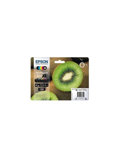 Multipack cartucho tinta epson 202xl c13t02g74010 5 colores claria kiwi