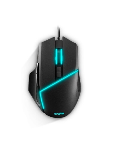 Mouse raton optico energy sistem gaming esg m2 flash 6400dpi - 66ips - 8 botones - usb - led rgb - negro