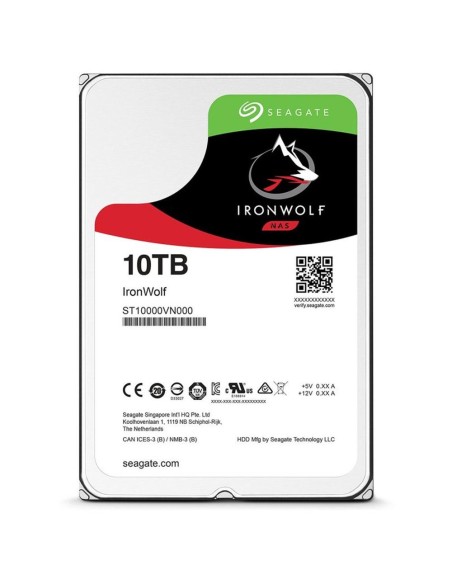 Disco duro interno hdd seagate ironwolf 10tb sata3 256mb
