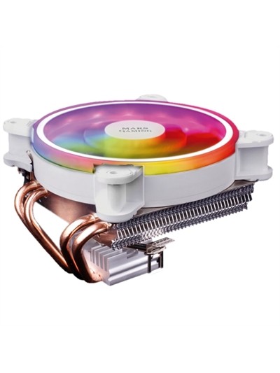 Ventilador disipador cpu mars gaming mcpu220 120mm argb blanco