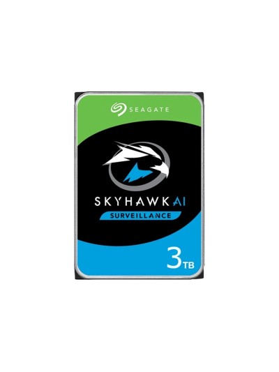 Disco duro interno hdd seagate skyhawk ai st3000vx015 3tb 3.5 pulgadas 256mb - sata 6gb - s