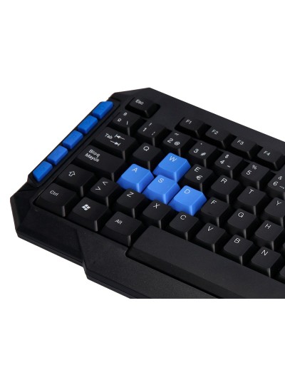 Set teclado y raton q-connect inalambrico compatible windows color negro