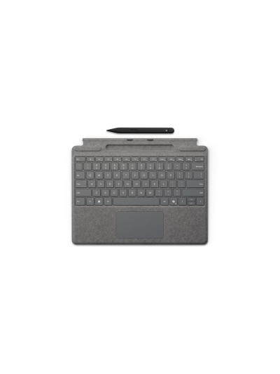 Teclado microsoft surface type + pen para surface pro10 plata