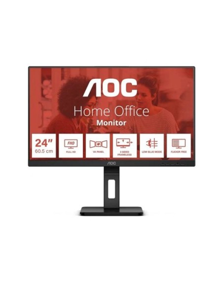 Monitor led 24 aoc 24e3qaf negro