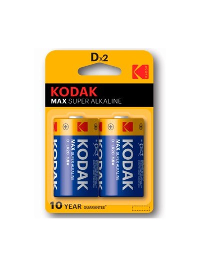 Blister pilas kodak alcalina max d lr20 1.5v - blister 2 pilas