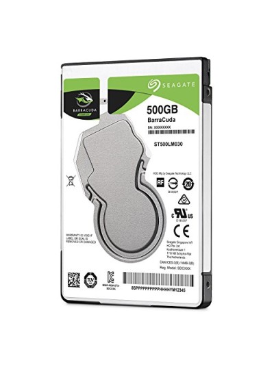 Disco duro interno hdd seagate st500lm030 500gb 2.5 pulgadas sata 7mm 5400rpm buffer 128mb