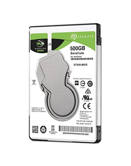 Disco duro interno hdd seagate st500lm030 500gb 2.5 pulgadas sata 7mm 5400rpm buffer 128mb