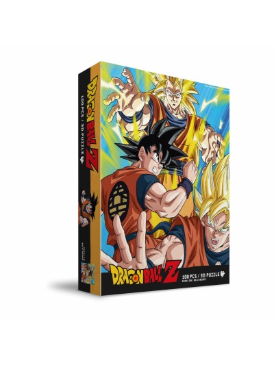 Puzle 100 efecto 3d goku saiyan dragon ball z