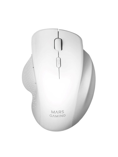 Mouse raton mars gaming mmwergo optico wireless inalambrico 6 botones 3200ppp blanco