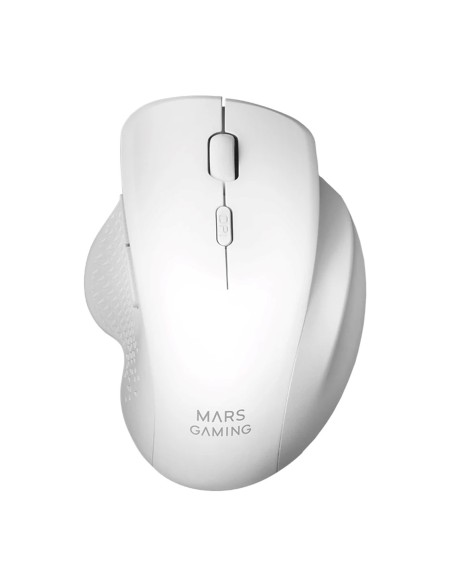 Mouse raton mars gaming mmwergo optico wireless inalambrico 6 botones 3200ppp blanco