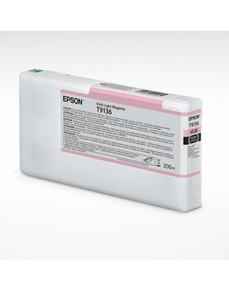 Cartucho tinta epson t9136 light magenta 200ml
