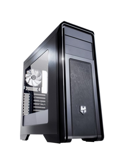 Caja ordenador gaming nox hummer zx atx usb 3.0 negra sin fuente ventana acrilica