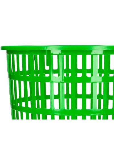 Papelera plastico q-connect 15 litros rejilla color verde 285x290 mm