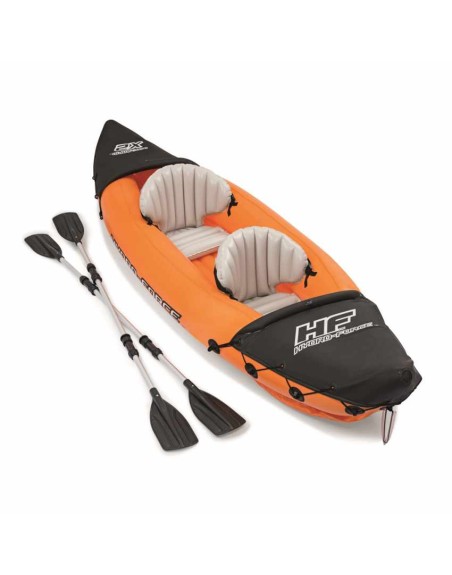 Bestway 65077 - kayak hinchable hydro - force lite - rapid con remos 2 personas 321 x 88 x 44 cm