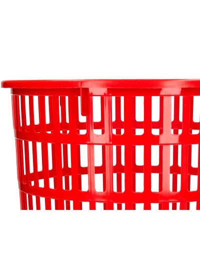 Papelera plastico q-connect 15 litros rejilla color rojo 285x290 mm