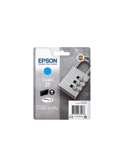 Cartucho tinta epson c13t35824010 cian durabrite ultra ink 35 - 650 paginas candado