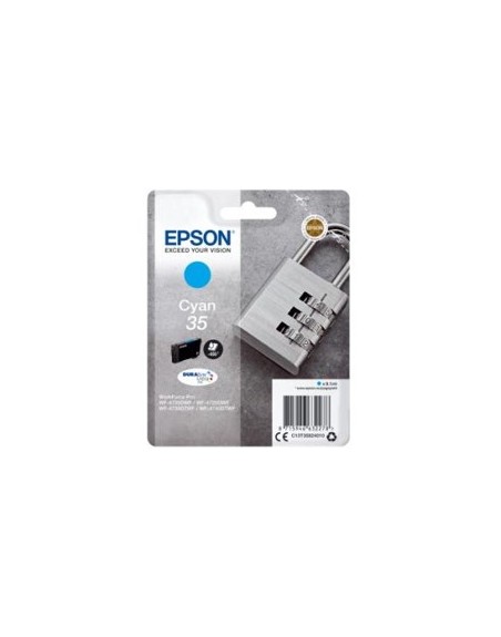 Cartucho tinta epson c13t35824010 cian durabrite ultra ink 35 - 650 paginas candado