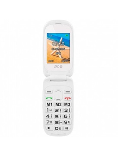 Telefono movil spc harmony white tipo tapa - dual sim - 24 - microsd - radio fm - bluetooth