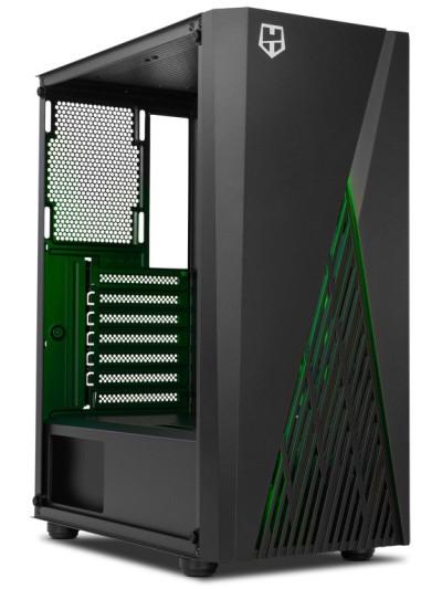 Caja ordenador gaming nox hummer frost atx 1 x usb 3.0 2 x usb 2.0 negra argb