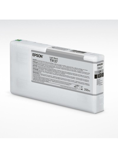 Cartucho tinta epson t9137 light black 200ml
