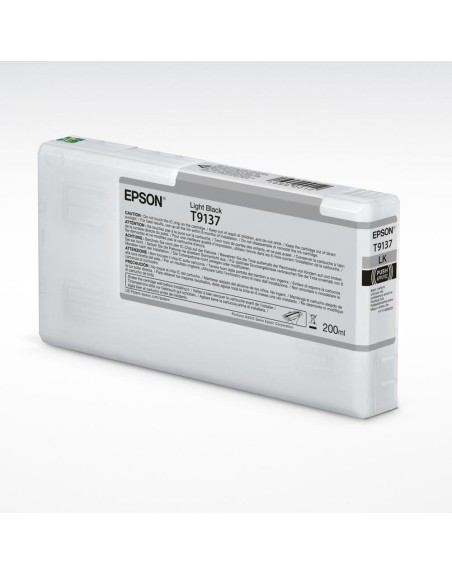 Cartucho tinta epson t9137 light black 200ml