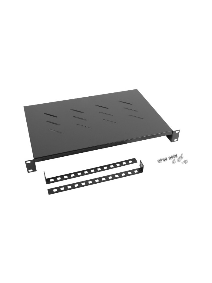Bandeja fija lanberg 1u 483x300 mm hasta 25kg rack de 19 negro Bandeja fija lanberg 1u 483x300 mm hasta 25kg rack de 19 negro