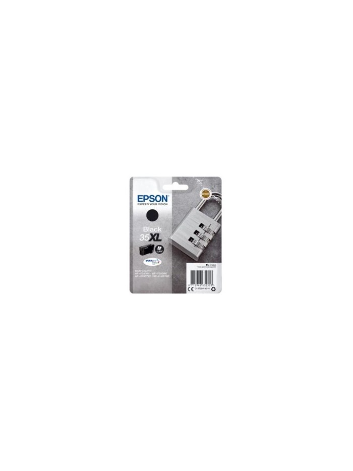 Cartucho tinta epson c13t35914010 negro 35xl - 2600 paginas - candado