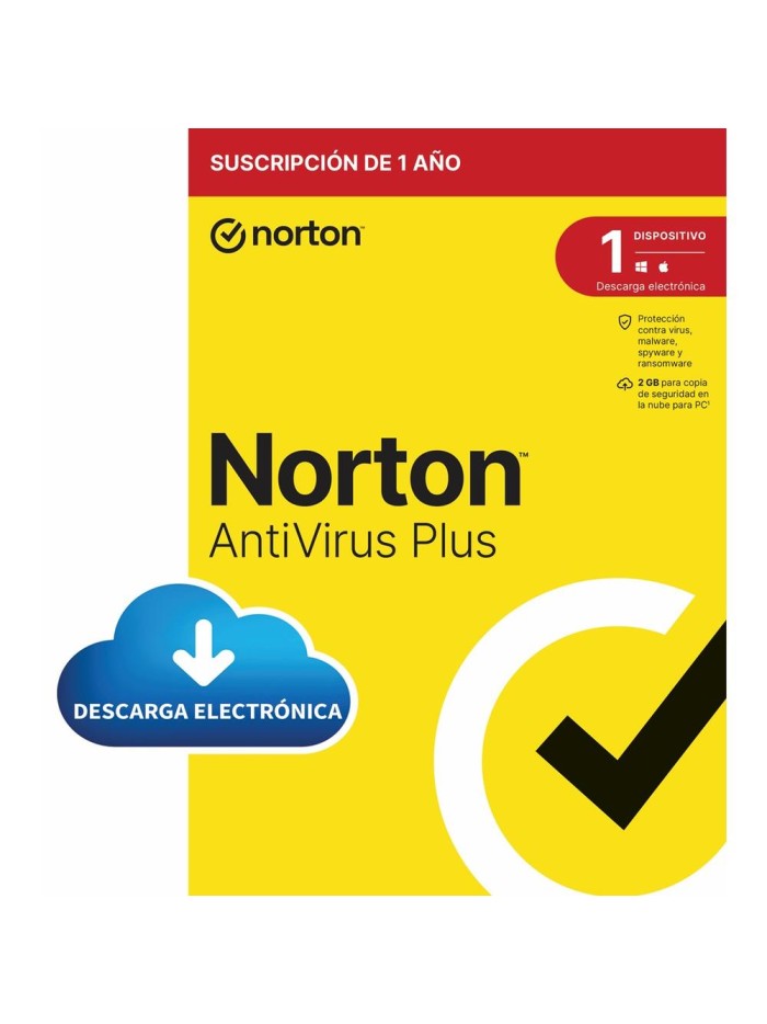 Antivirus norton antivirus plus 2gb español 1 usuario 1 dispositivo 1 año esd electronica Antivirus norton antivirus plus 2gb español 1 usuario 1 dispositivo 1 año esd electronica