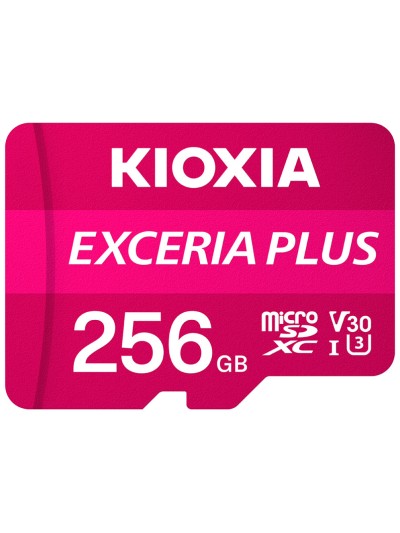 Tarjeta memoria micro secure digital sd kioxia 256gb exceria plus uhs - i c10 r98 con adaptador