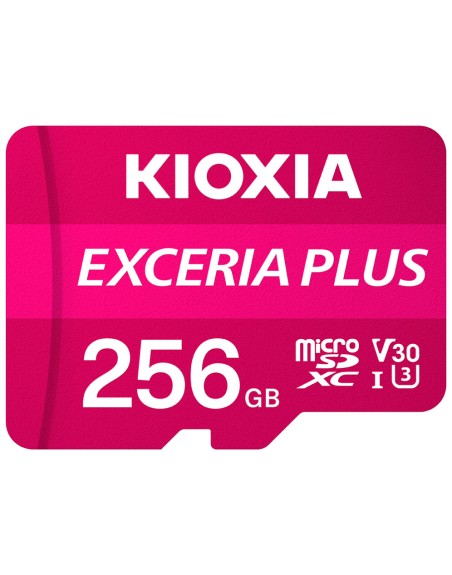 Tarjeta memoria micro secure digital sd kioxia 256gb exceria plus uhs - i c10 r98 con adaptador