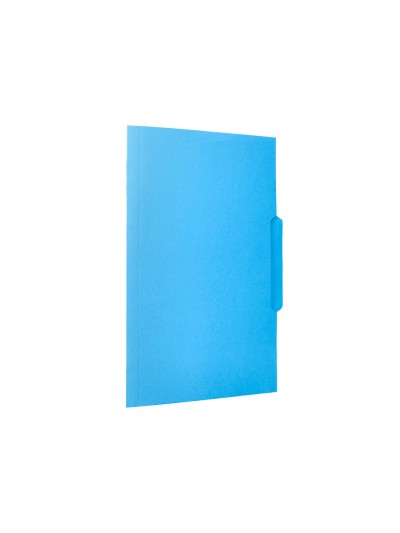 Subcarpeta cartulina liderpapel folio pestaña central 240g/m2 azul