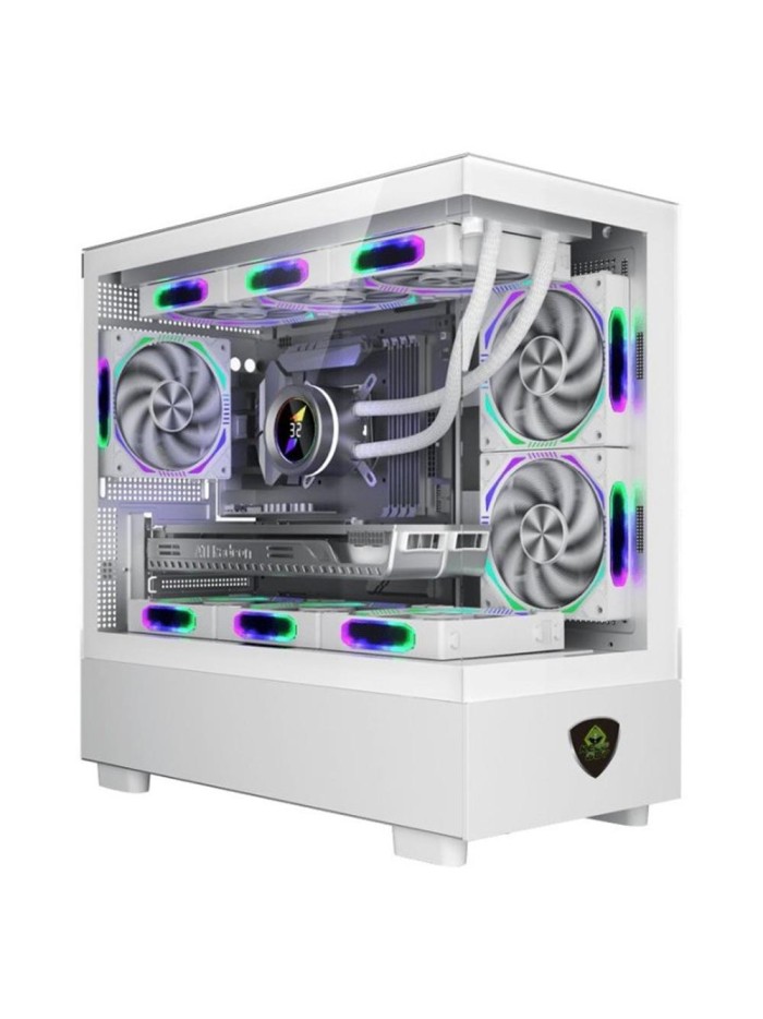 Caja ordenador gaming keep out xc - 301w glass matx argb cristal templado blanco Caja ordenador gaming keep out xc - 301w glass matx argb cristal templado blanco