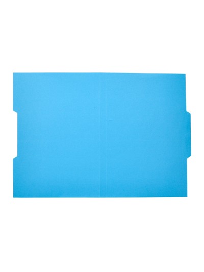 Subcarpeta cartulina liderpapel folio pestaña central 240g/m2 azul