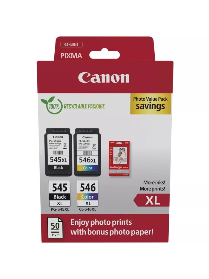 Cartucho tinta canon pg - 545xl - cl - 546xl photo value Cartucho tinta canon pg - 545xl - cl - 546xl photo value