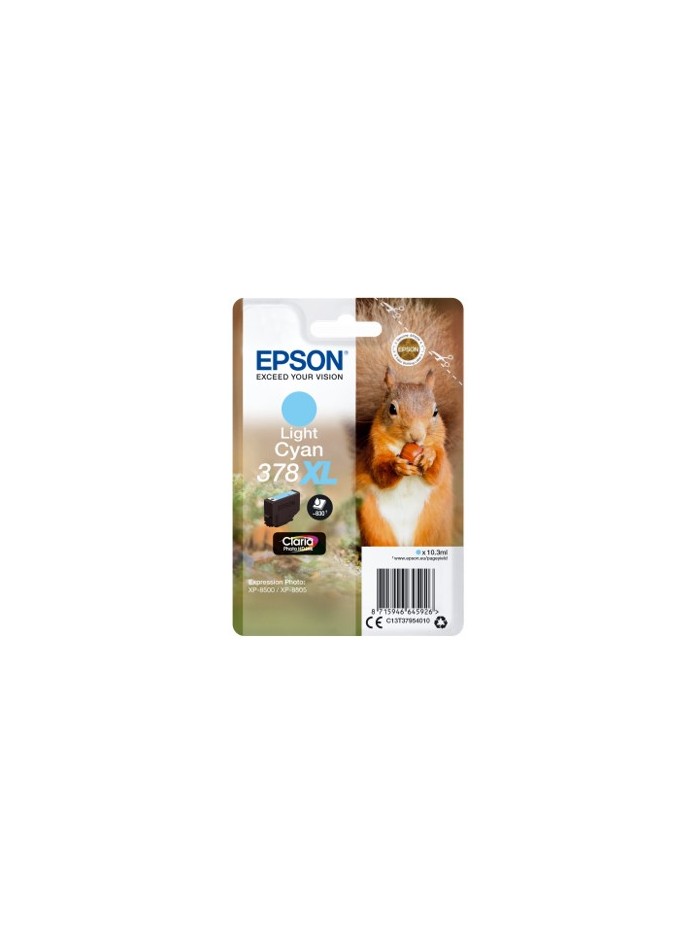 Cartucho tinta epson c13t37954010 singlepack light cyan 378xl claria photo hd ink ardilla Cartucho tinta epson c13t37954010 singlepack light cyan 378xl claria photo hd ink ardilla
