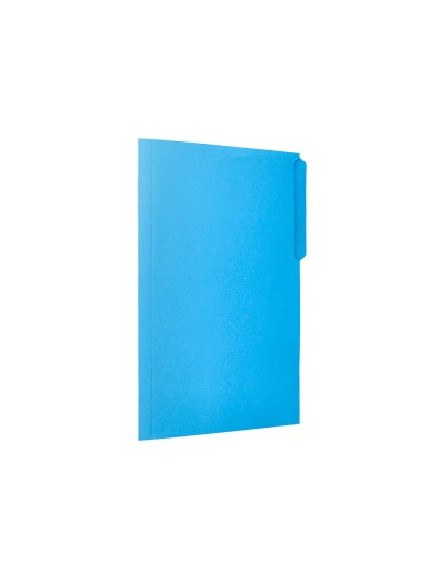 Subcarpeta cartulina liderpapel folio pestaña superior 240g/m2 azul