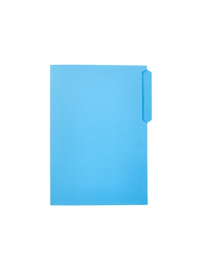 Subcarpeta cartulina liderpapel folio pestaña superior 240g/m2 azul