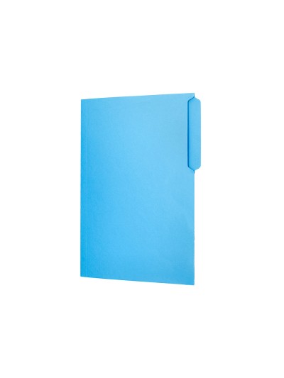 Subcarpeta cartulina liderpapel folio pestaña superior 240g/m2 azul