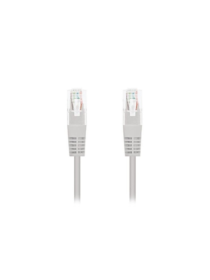 Cable red nanocable latiguillo rj45 utp cat6 0.25m gris 25cm Cable red nanocable latiguillo rj45 utp cat6 0.25m gris 25cm