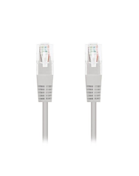Cable red nanocable latiguillo rj45 utp cat6 0.25m gris 25cm