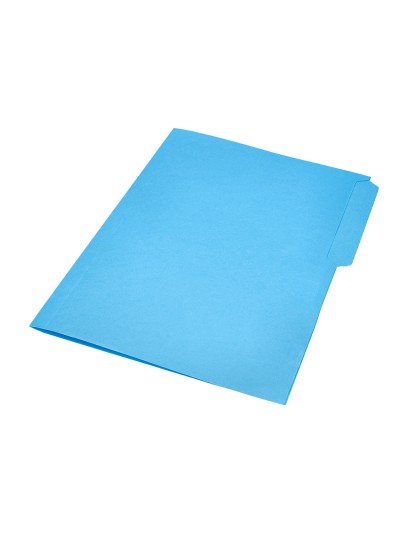 Subcarpeta cartulina liderpapel folio pestaña superior 240g/m2 azul